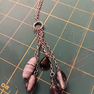 Lia sophia five fashion beads in blk and gray